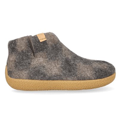 Rabara Maha Wool Felt Slippers Black/Diamond