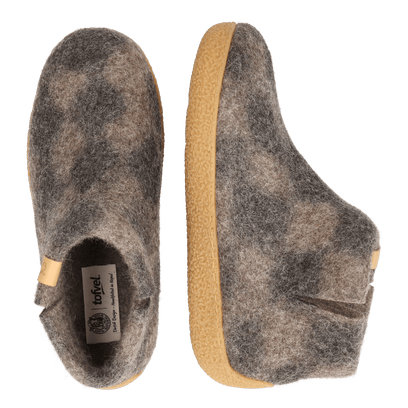 Rabara Maha Wool Felt Slippers Black/Diamond