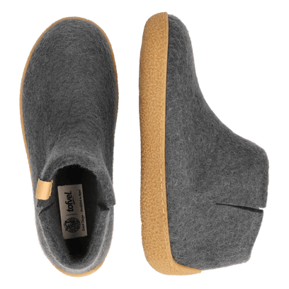 Rabara Maha Wool Felt Slippers Jeans