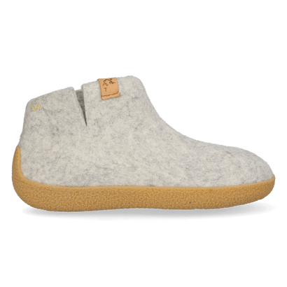 Rabara Maha Wool Felt Slippers Natural Delta