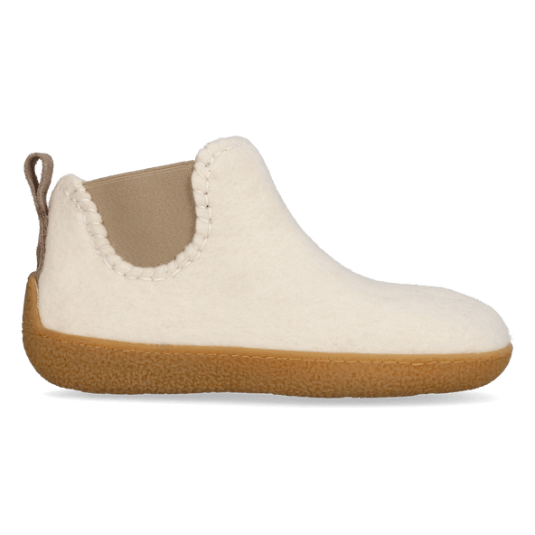 Celsi Wool Felt Slippers White