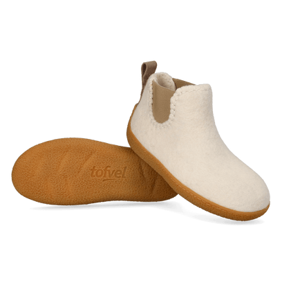 Celsi Wool Felt Slippers White