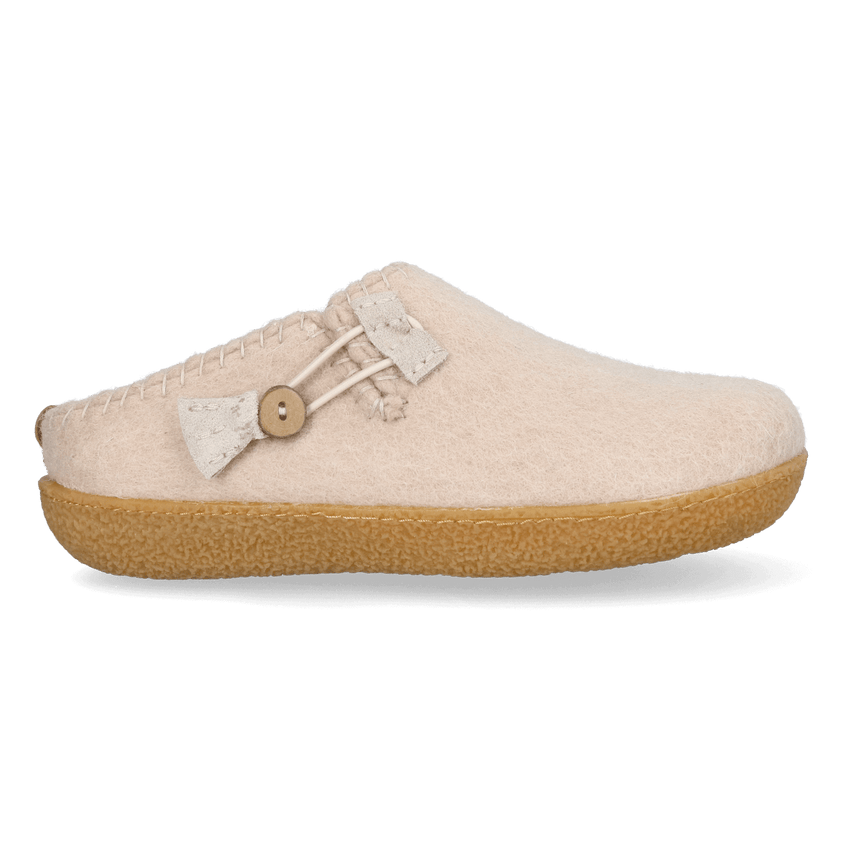 Sundara Wool Felt Slippers Camel