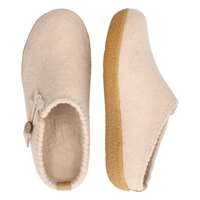 Sundara Wool Felt Slippers Camel