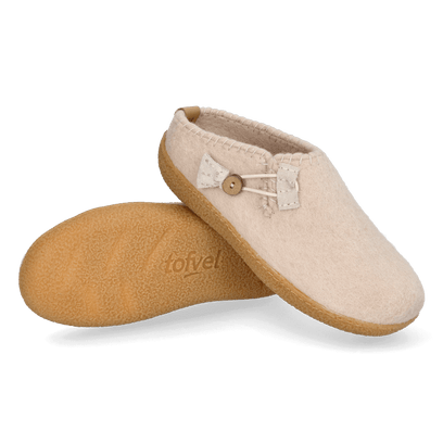 Sundara Wool Felt Slippers Camel