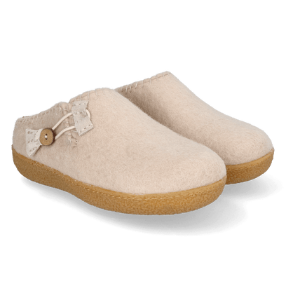 Sundara Wool Felt Slippers Camel