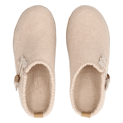 Sundara Wool Felt Slippers Camel